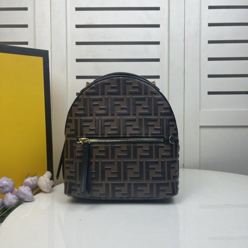 Cheap Fendi AAA Quality Backpacks For Women #858696 Replica Wholesale [$140.00 USD] [ITEM#858696] on Replica Fendi AAA Quality Backpacks