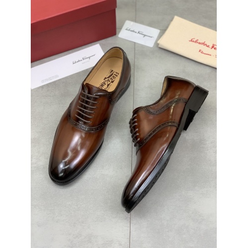 Cheap Ferragamo Leather Shoes For Men #859322 Replica Wholesale [$88.00 USD] [ITEM#859322] on Replica Salvatore Ferragamo Leather Shoes