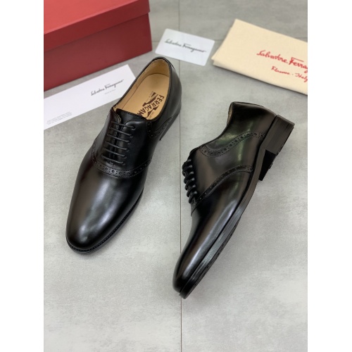 Cheap Ferragamo Leather Shoes For Men #859323 Replica Wholesale [$88.00 USD] [ITEM#859323] on Replica Salvatore Ferragamo Leather Shoes