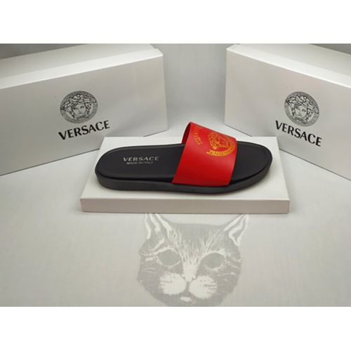 Cheap Versace Slippers For Men #861283 Replica Wholesale [$40.00 USD] [ITEM#861283] on Replica Versace Slippers