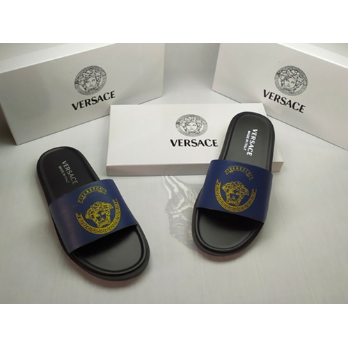 Cheap Versace Slippers For Men #861284 Replica Wholesale [$40.00 USD] [ITEM#861284] on Replica Versace Slippers