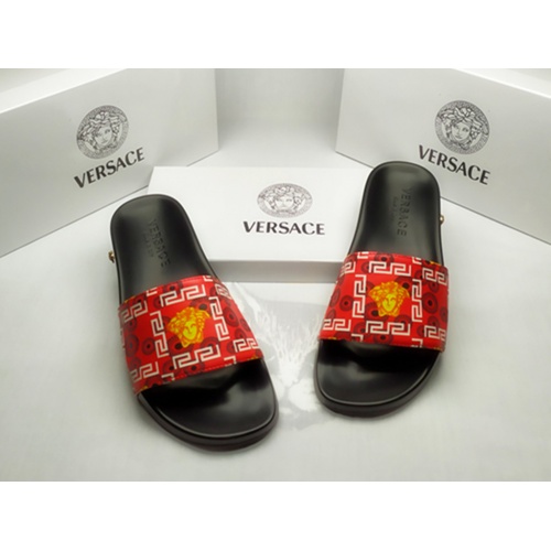 Cheap Versace Slippers For Men #861289 Replica Wholesale [$40.00 USD] [ITEM#861289] on Replica Versace Slippers