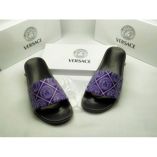 Cheap Versace Slippers For Men #861292 Replica Wholesale [$40.00 USD] [ITEM#861292] on Replica Versace Slippers
