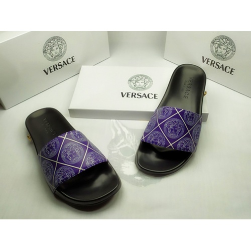 Cheap Versace Slippers For Men #861292 Replica Wholesale [$40.00 USD] [ITEM#861292] on Replica Versace Slippers