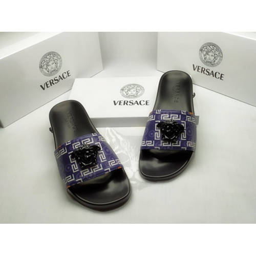 Cheap Versace Slippers For Men #861299 Replica Wholesale [$40.00 USD] [ITEM#861299] on Replica Versace Slippers