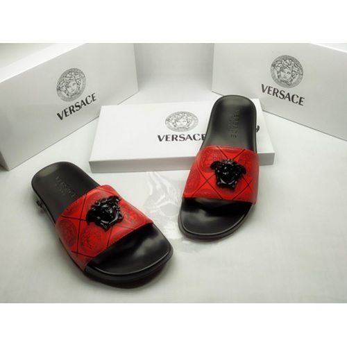 Cheap Versace Slippers For Men #861300 Replica Wholesale [$40.00 USD] [ITEM#861300] on Replica Versace Slippers