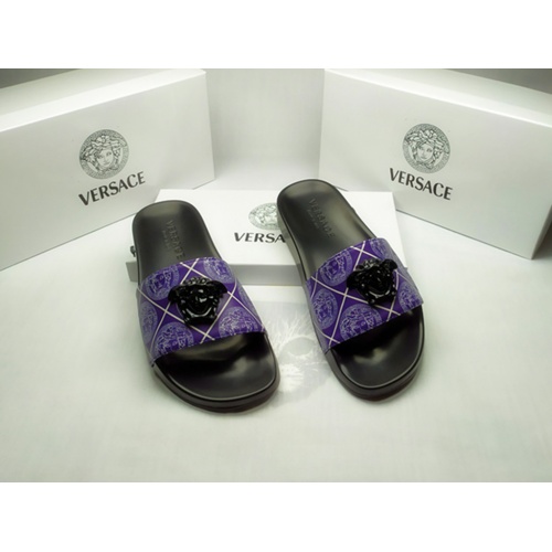 Cheap Versace Slippers For Men #861301 Replica Wholesale [$40.00 USD] [ITEM#861301] on Replica Versace Slippers
