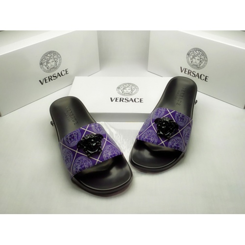 Cheap Versace Slippers For Men #861301 Replica Wholesale [$40.00 USD] [ITEM#861301] on Replica Versace Slippers