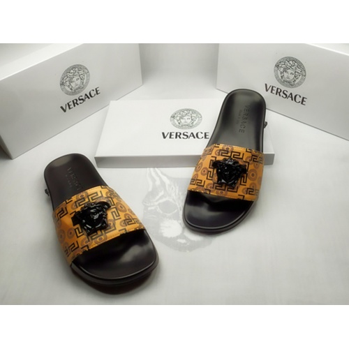 Cheap Versace Slippers For Men #861303 Replica Wholesale [$40.00 USD] [ITEM#861303] on Replica Versace Slippers