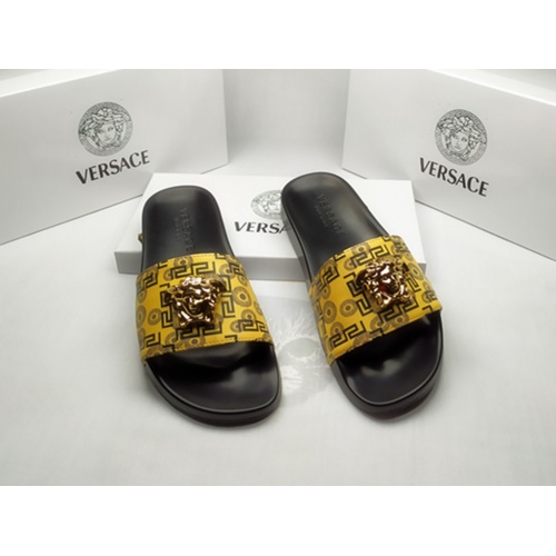 Cheap Versace Slippers For Men #861306 Replica Wholesale [$40.00 USD] [ITEM#861306] on Replica Versace Slippers