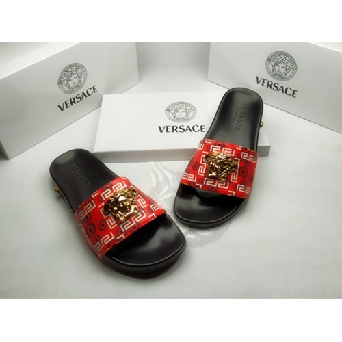 Cheap Versace Slippers For Men #861307 Replica Wholesale [$40.00 USD] [ITEM#861307] on Replica Versace Slippers