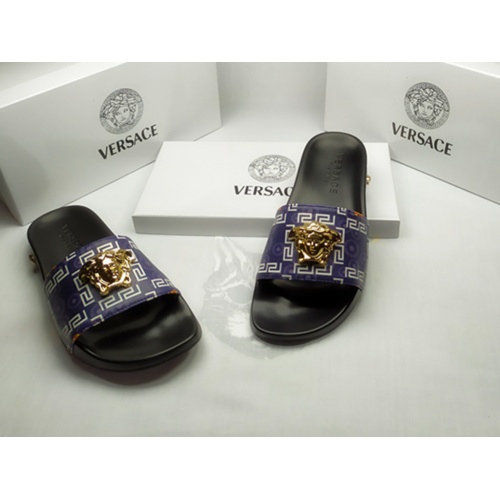 Cheap Versace Slippers For Men #861308 Replica Wholesale [$40.00 USD] [ITEM#861308] on Replica Versace Slippers