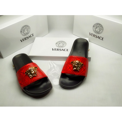 Cheap Versace Slippers For Men #861309 Replica Wholesale [$40.00 USD] [ITEM#861309] on Replica Versace Slippers