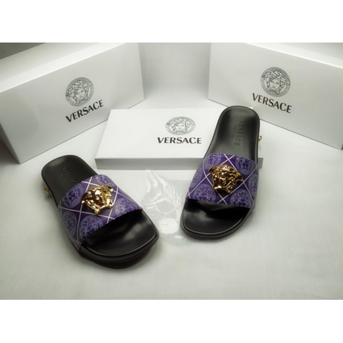 Cheap Versace Slippers For Men #861310 Replica Wholesale [$40.00 USD] [ITEM#861310] on Replica Versace Slippers