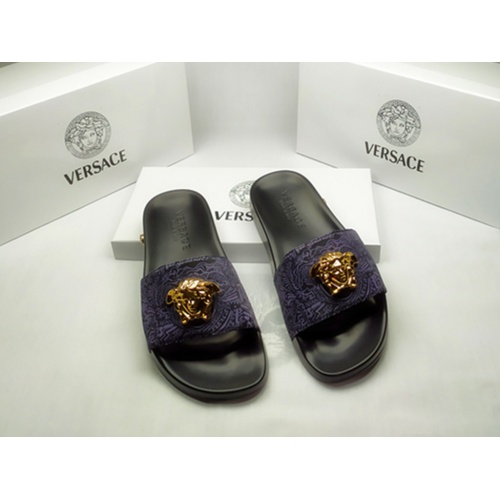 Cheap Versace Slippers For Men #861311 Replica Wholesale [$40.00 USD] [ITEM#861311] on Replica Versace Slippers