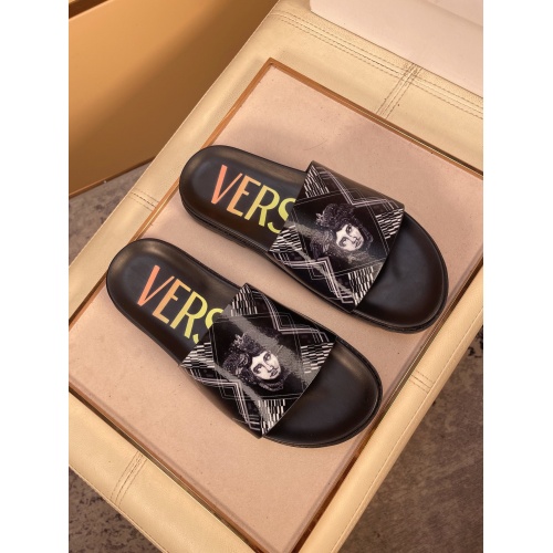 Cheap Versace Slippers For Men #862439 Replica Wholesale [$48.00 USD] [ITEM#862439] on Replica Versace Slippers