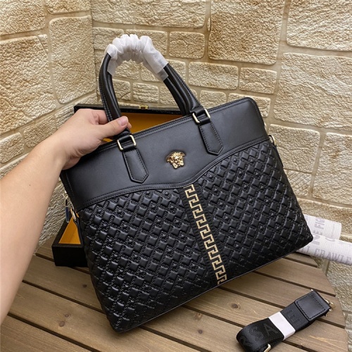 Cheap Versace AAA Man Handbags #862708 Replica Wholesale [$106.00 USD] [ITEM#862708] on Replica Versace AAA Man Handbags