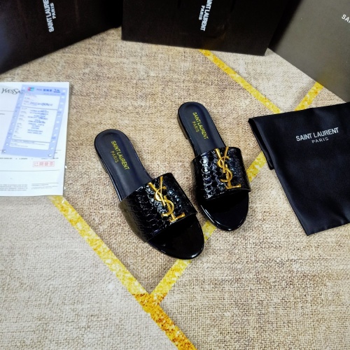 Cheap Yves Saint Laurent YSL Slippers For Women #865658 Replica Wholesale [$50.00 USD] [ITEM#865658] on Replica Yves Saint Laurent YSL Slippers