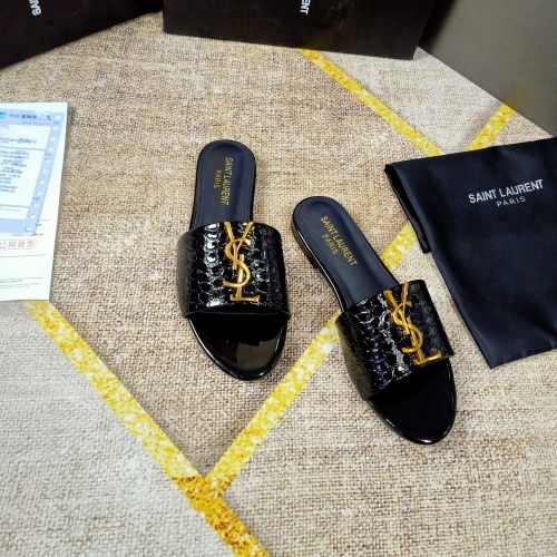 Cheap Yves Saint Laurent YSL Slippers For Women #865658 Replica Wholesale [$50.00 USD] [ITEM#865658] on Replica Yves Saint Laurent YSL Slippers