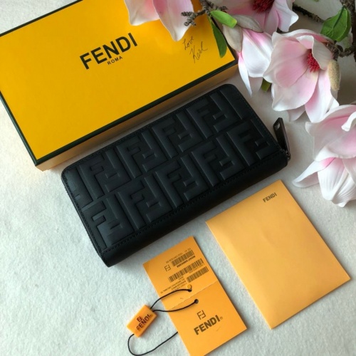 Cheap Fendi AAA Man Wallets #866511 Replica Wholesale [$64.00 USD] [ITEM#866511] on Replica Fendi AAA Man Wallets