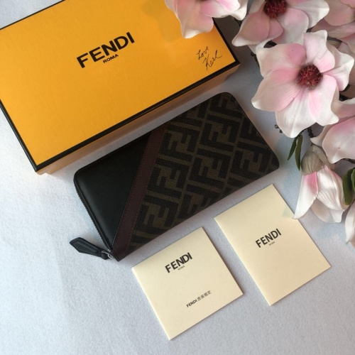 Cheap Fendi AAA Man Wallets #866515 Replica Wholesale [$64.00 USD] [ITEM#866515] on Replica Fendi AAA Man Wallets