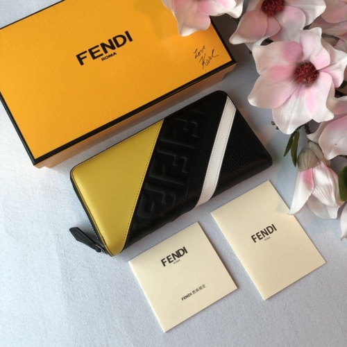 Cheap Fendi AAA Man Wallets #866516 Replica Wholesale [$64.00 USD] [ITEM#866516] on Replica Fendi AAA Man Wallets