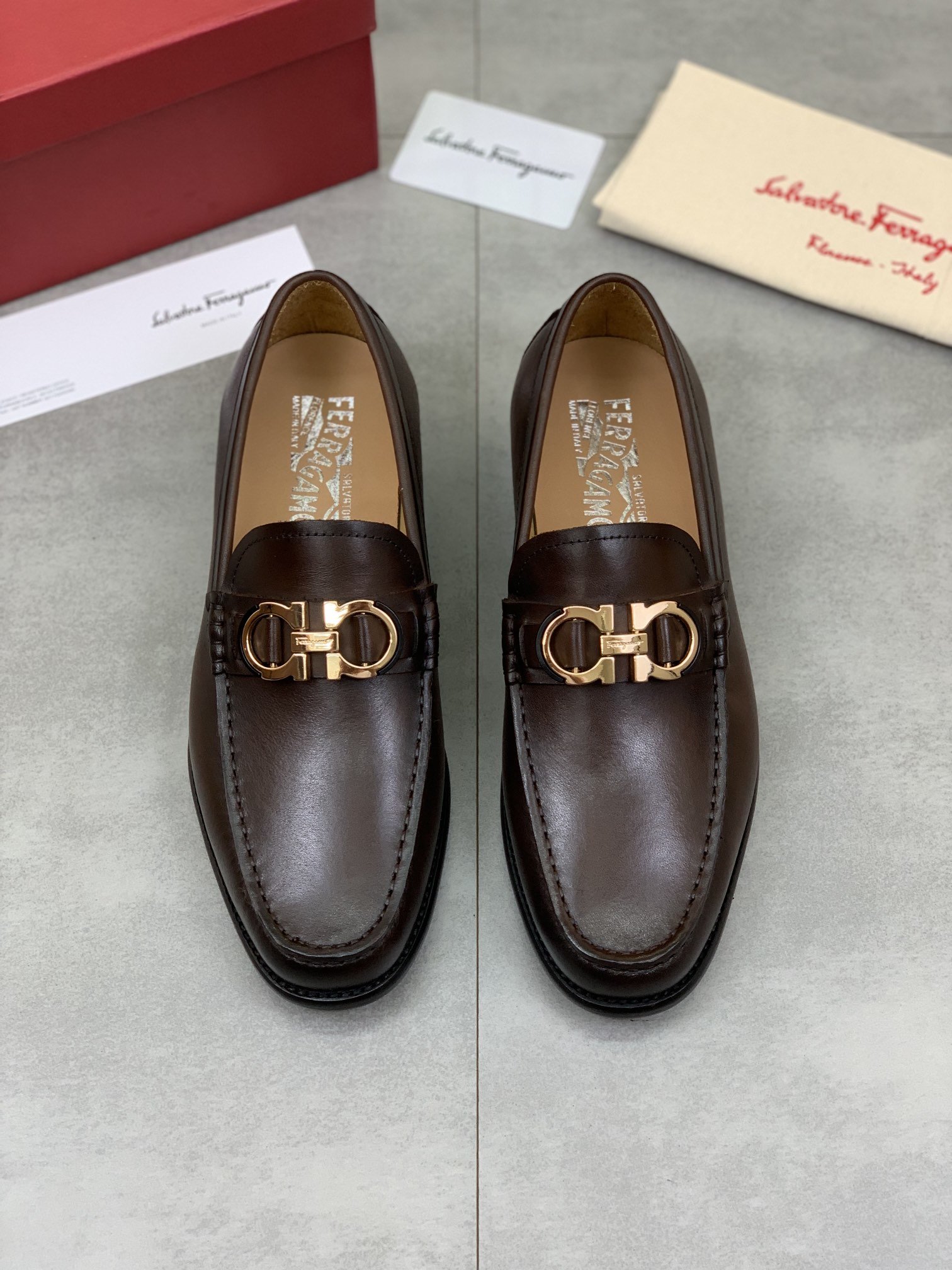 Cheap Ferragamo Leather Shoes For Men #859325 Replica Wholesale [$85.00 ...