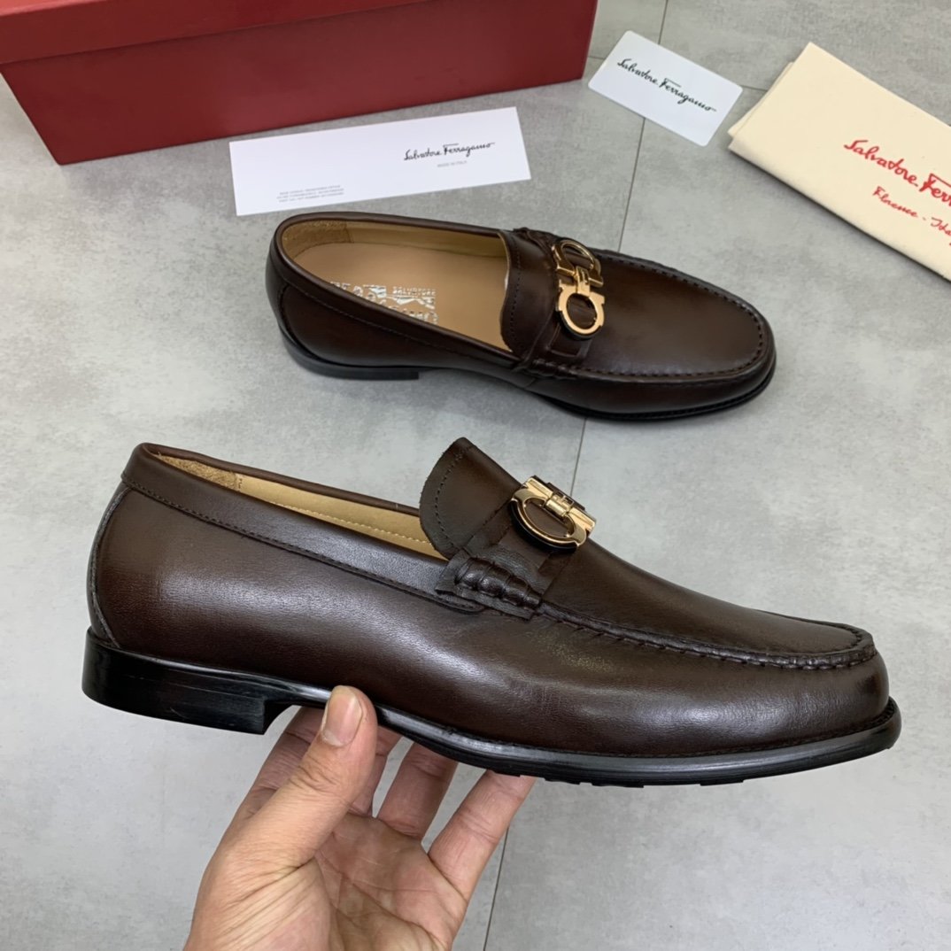 Cheap Ferragamo Leather Shoes For Men #859325 Replica Wholesale [$85.00 ...