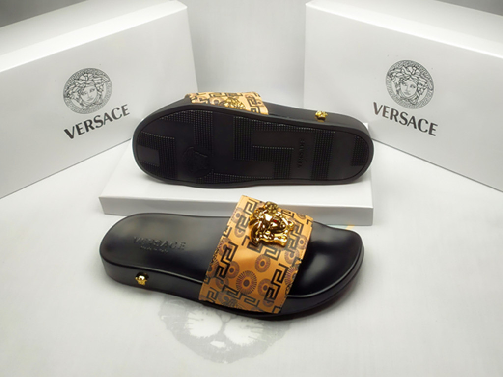 Cheap Versace Slippers For Men #861312 Replica Wholesale [$40.00 USD ...