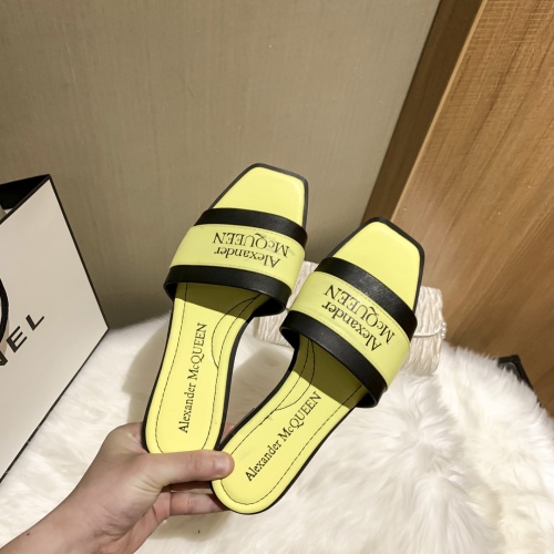 Cheap Alexander McQueen Slippers For Women #868441 Replica Wholesale [$52.00 USD] [ITEM#868441] on Replica Alexander McQueen Slippers