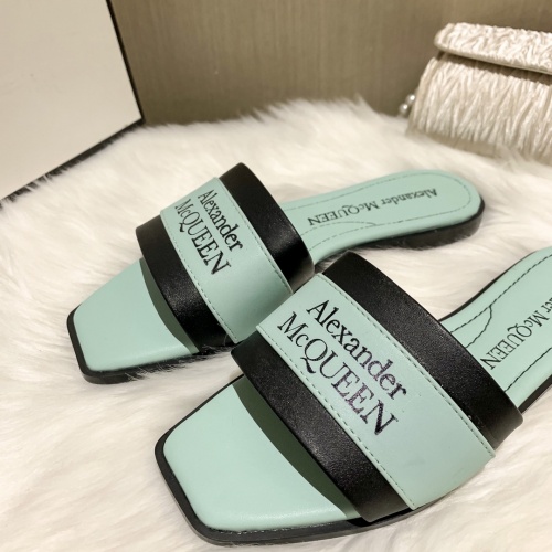 Cheap Alexander McQueen Slippers For Women #868445 Replica Wholesale [$52.00 USD] [ITEM#868445] on Replica Alexander McQueen Slippers