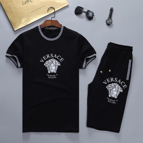 Cheap Versace Tracksuits Short Sleeved For Men #870480 Replica Wholesale [$48.00 USD] [ITEM#870480] on Replica Versace Tracksuits