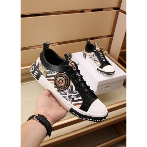 Cheap Versace Casual Shoes For Men #872184 Replica Wholesale [$88.00 USD] [ITEM#872184] on Replica Versace Casual Shoes