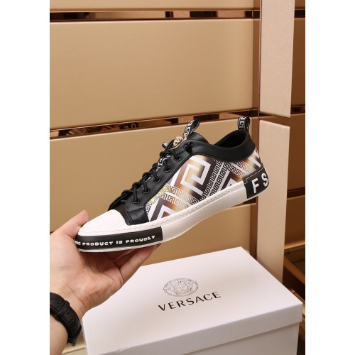 Cheap Versace Casual Shoes For Men #872184 Replica Wholesale [$88.00 USD] [ITEM#872184] on Replica Versace Casual Shoes