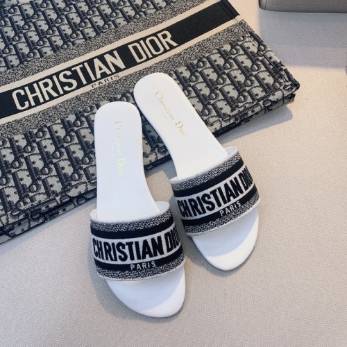 Cheap Christian Dior Slippers For Women #873077 Replica Wholesale [$48.00 USD] [ITEM#873077] on Replica Christian Dior Slippers