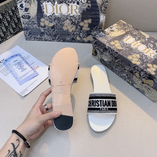 Cheap Christian Dior Slippers For Women #873077 Replica Wholesale [$48.00 USD] [ITEM#873077] on Replica Christian Dior Slippers