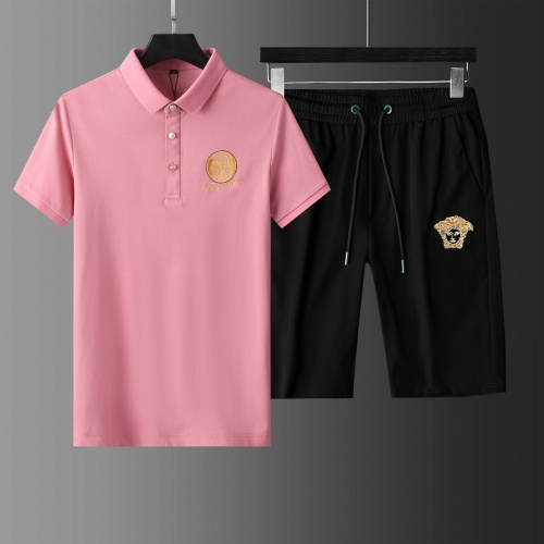 Cheap Versace Tracksuits Short Sleeved For Men #876304 Replica Wholesale [$64.00 USD] [ITEM#876304] on Replica Versace Tracksuits