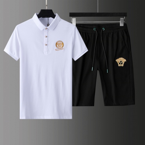 Cheap Versace Tracksuits Short Sleeved For Men #876305 Replica Wholesale [$64.00 USD] [ITEM#876305] on Replica Versace Tracksuits
