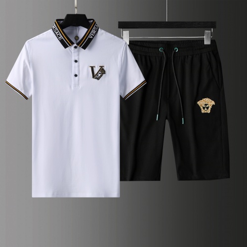 Cheap Versace Tracksuits Short Sleeved For Men #876309 Replica Wholesale [$64.00 USD] [ITEM#876309] on Replica Versace Tracksuits