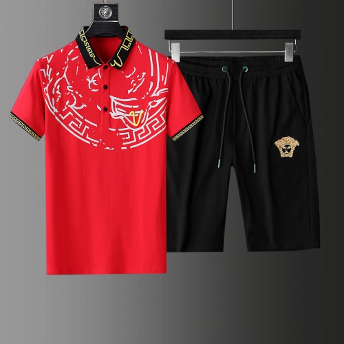 Cheap Versace Tracksuits Short Sleeved For Men #876317 Replica Wholesale [$64.00 USD] [ITEM#876317] on Replica Versace Tracksuits
