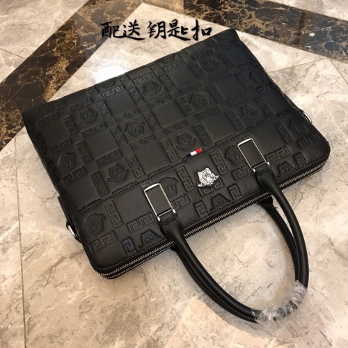 Cheap Versace AAA Man Handbags #877974 Replica Wholesale [$118.00 USD] [ITEM#877974] on Replica Versace AAA Man Handbags