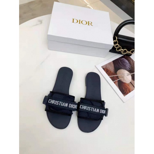 Cheap Christian Dior Slippers For Women #878232 Replica Wholesale [$64.00 USD] [ITEM#878232] on Replica Christian Dior Slippers