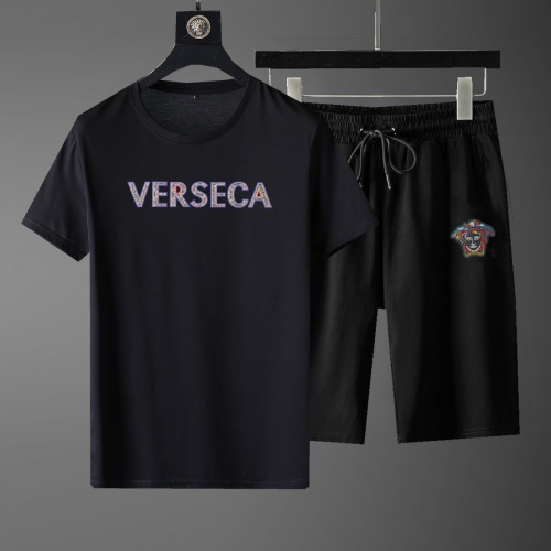 Cheap Versace Tracksuits Short Sleeved For Men #878346 Replica Wholesale [$52.00 USD] [ITEM#878346] on Replica Versace Tracksuits