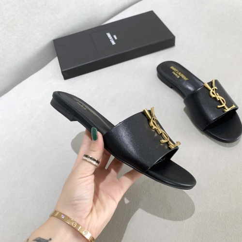 Cheap Yves Saint Laurent YSL Slippers For Women #878410 Replica Wholesale [$80.00 USD] [ITEM#878410] on Replica Yves Saint Laurent YSL Slippers
