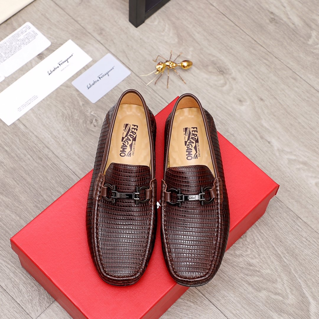Cheap Ferragamo Leather Shoes For Men #873633 Replica Wholesale [$82.00 ...