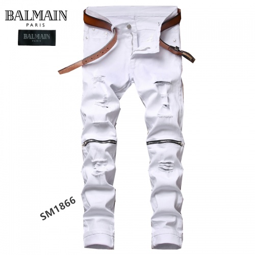 Cheap Balmain Jeans For Men #883089 Replica Wholesale [$48.00 USD] [ITEM#883089] on Replica Balmain Jeans