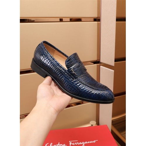 Cheap Salvatore Ferragamo Leather Shoes For Men #883673 Replica Wholesale [$82.00 USD] [ITEM#883673] on Replica Salvatore Ferragamo Casual Shoes