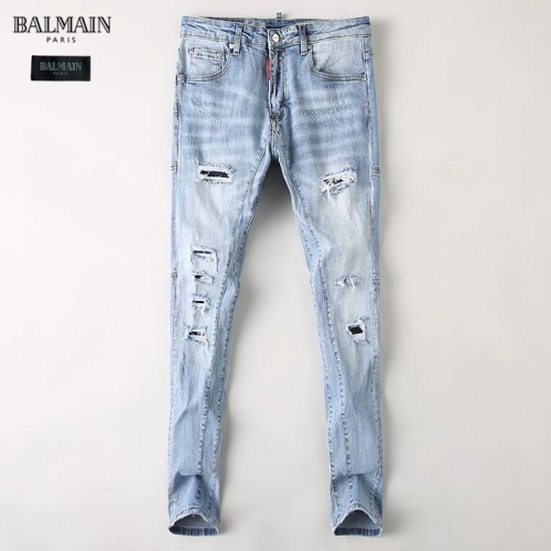 Cheap Balmain Jeans For Men #884643 Replica Wholesale [$48.00 USD] [ITEM#884643] on Replica Balmain Jeans