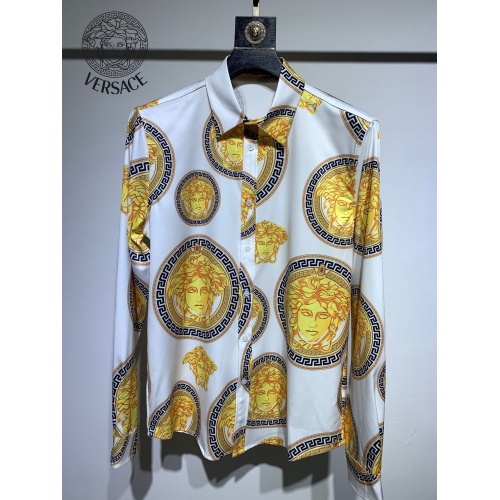 Cheap Versace Shirts Long Sleeved For Men #885265 Replica Wholesale [$45.00 USD] [ITEM#885265] on Replica Versace Shirts