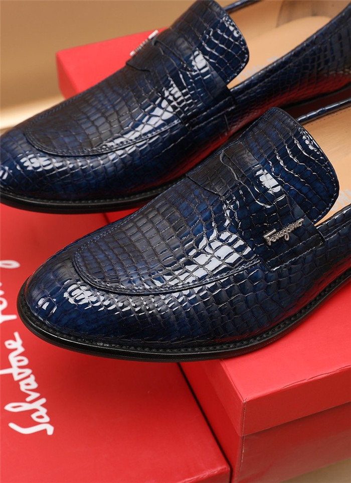 Cheap Ferragamo Salvatore FS Leather Shoes For Men #883673 Replica ...
